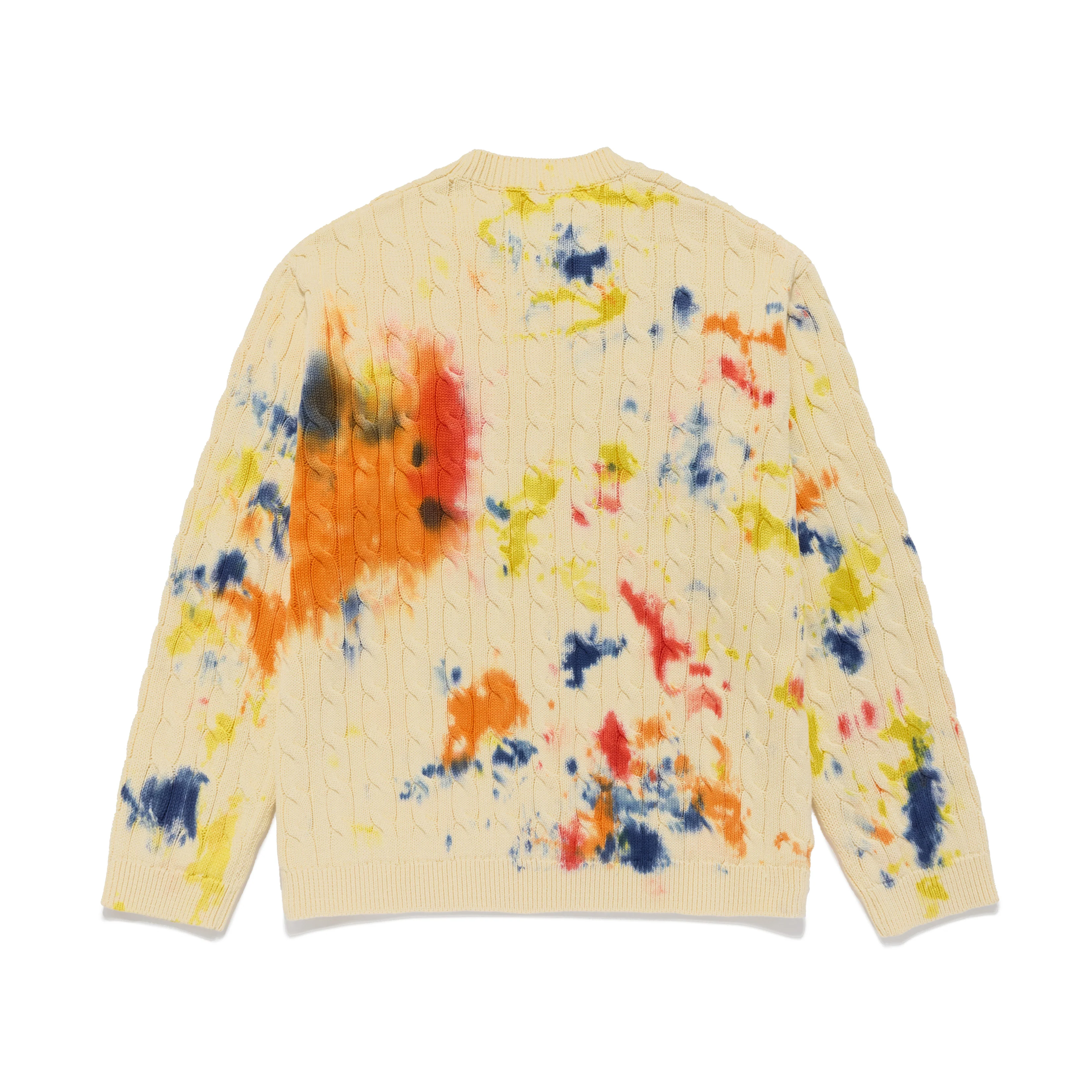 Applique "A" Cable Crewneck Sweater - Image 2