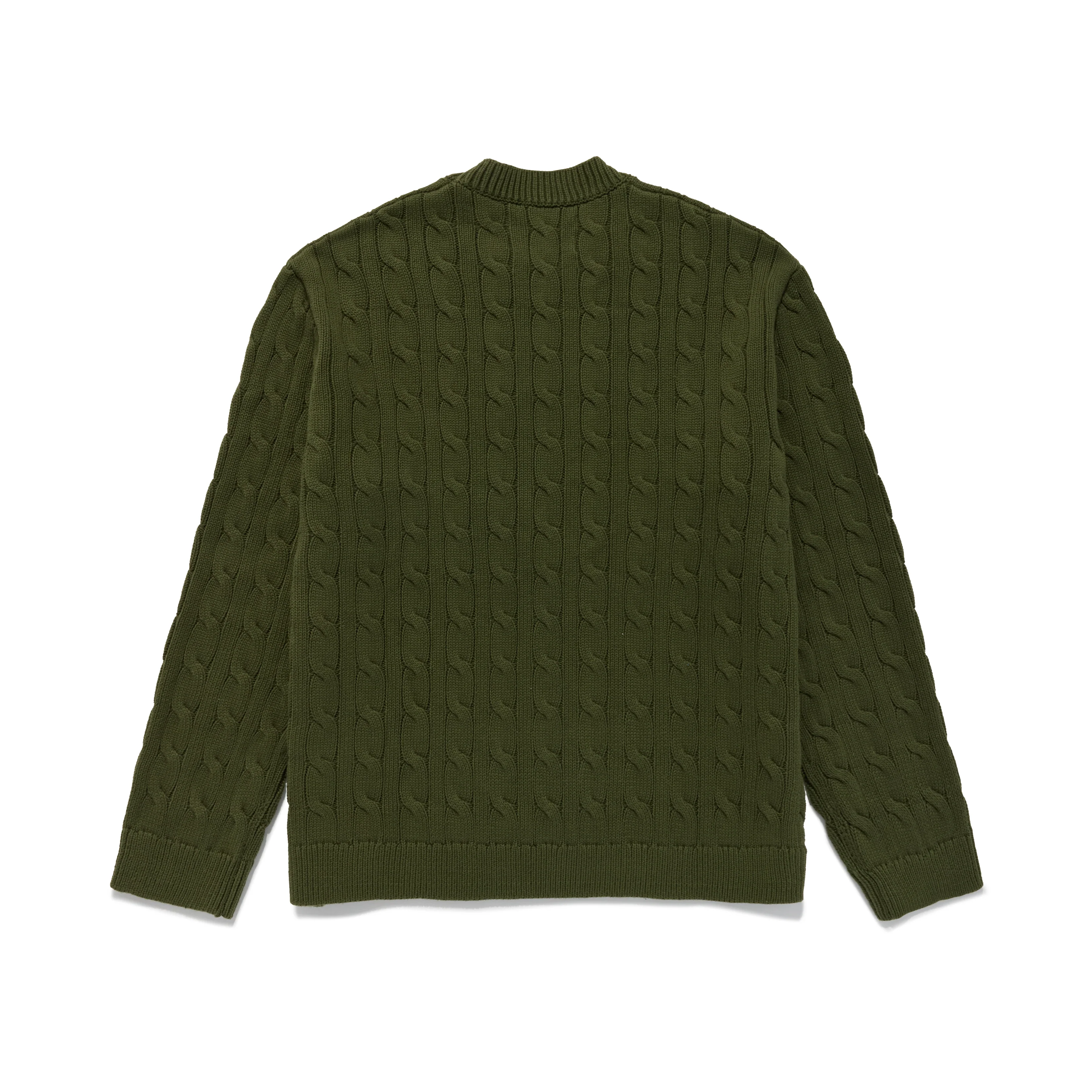 Applique "A" Cable Crewneck Sweater - Image 2