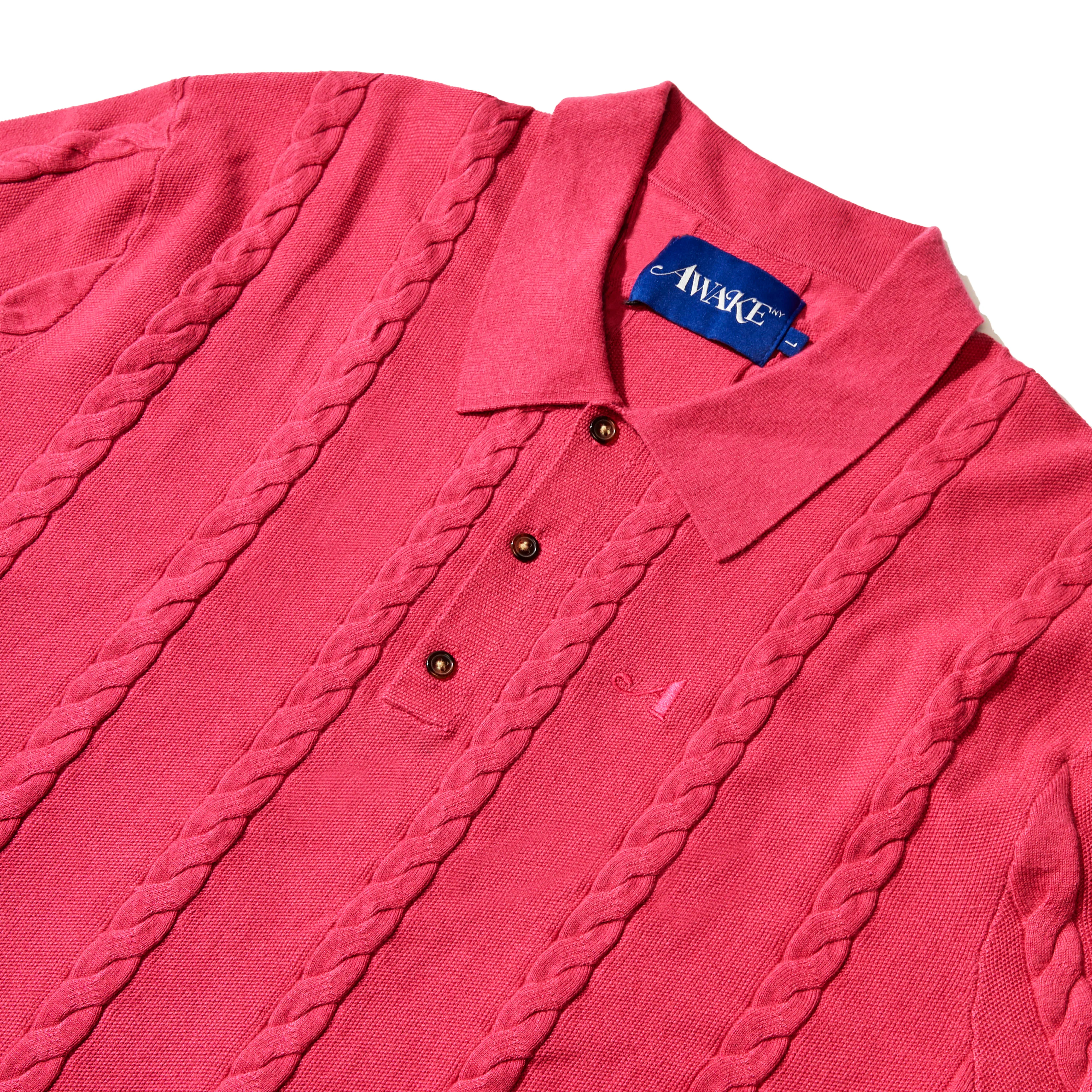 Cable Knit Polo - Image 3