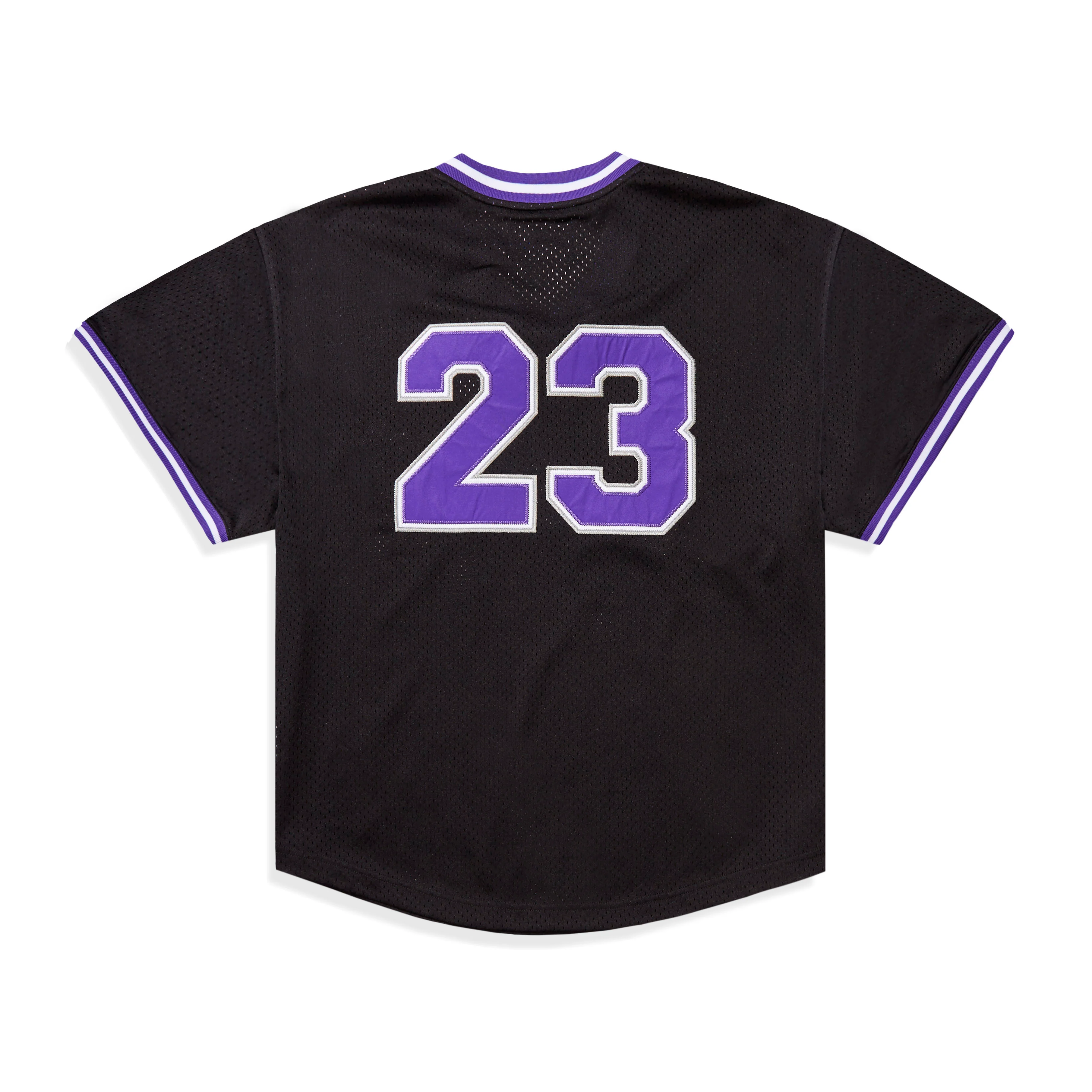Script Embroidered Baseball Jersey - Image 2